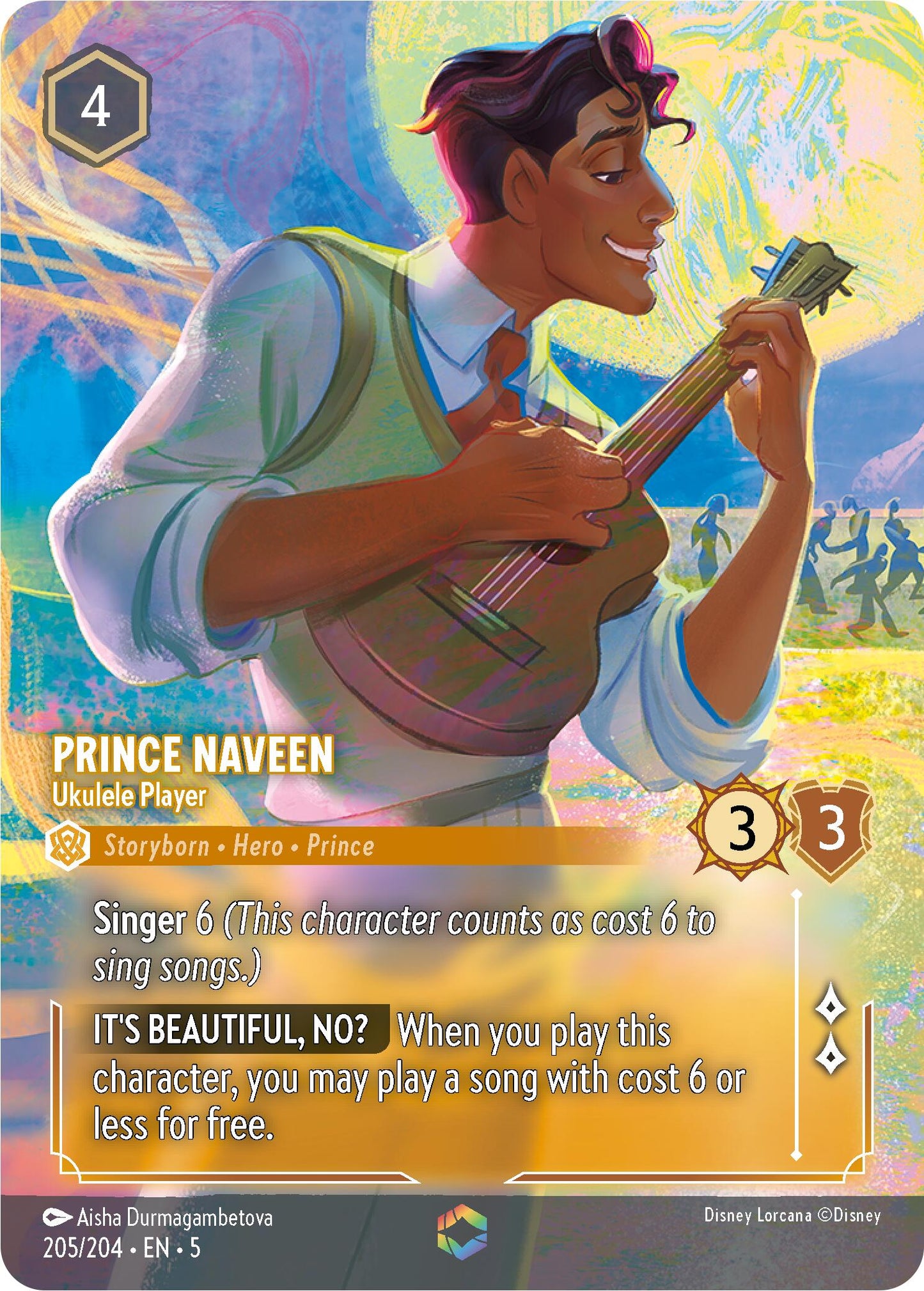 Prince Naveen - Ukulele Player (Enchanted)