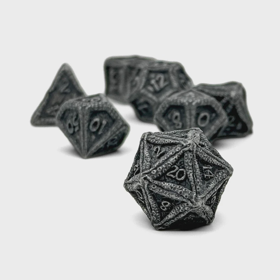 Pirate Dice - Shipwreck Treasures 7 Piece RPG set Alloy Dice