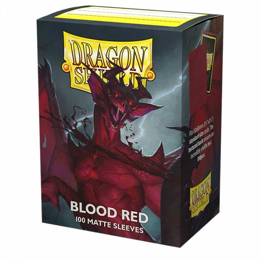 Dragon Shield Blood Red 100ct Matte Sleeves