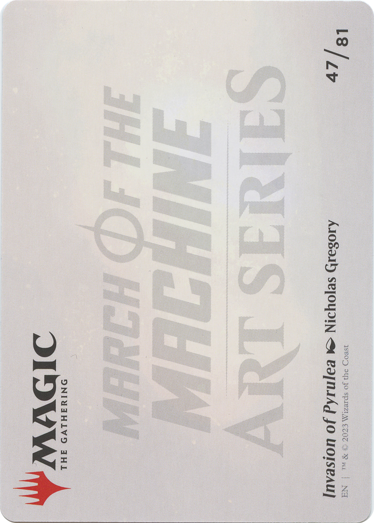 Invasion of Pyrulea // Invasion of Pyrulea (AMOM-047) - March of the Machine Art Series (Borderless) Foil
