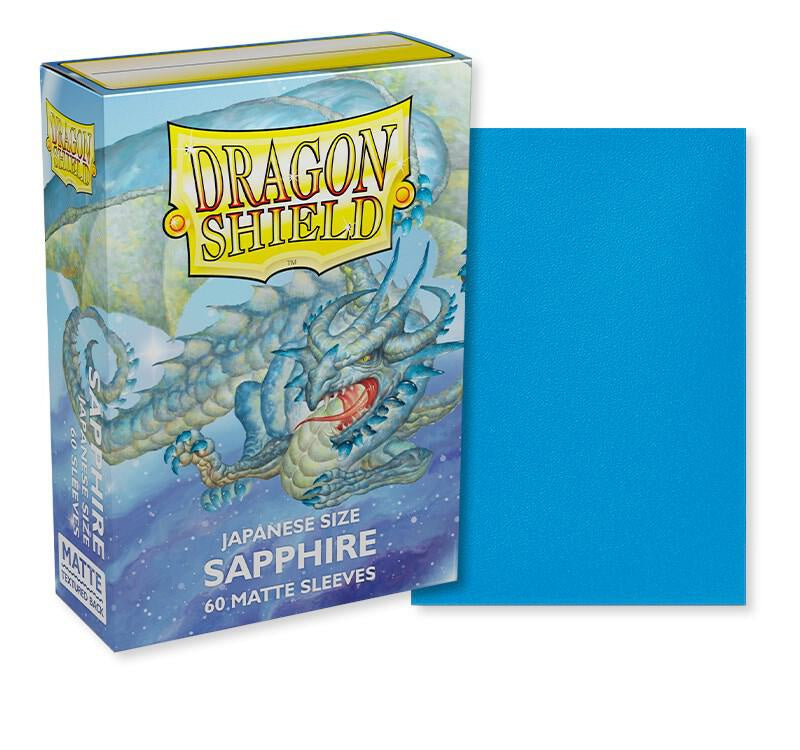 Dragon Shield Japanese Matte Sapphire Sleeves 60ct