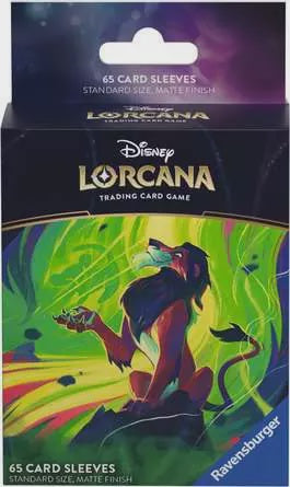Disney Lorcana: Card Sleeves (Scar - 65-Pack)