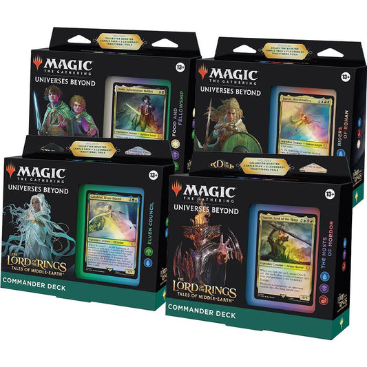 The Lord of the Rings: Tales of Middle-earth Commander Deck  Display