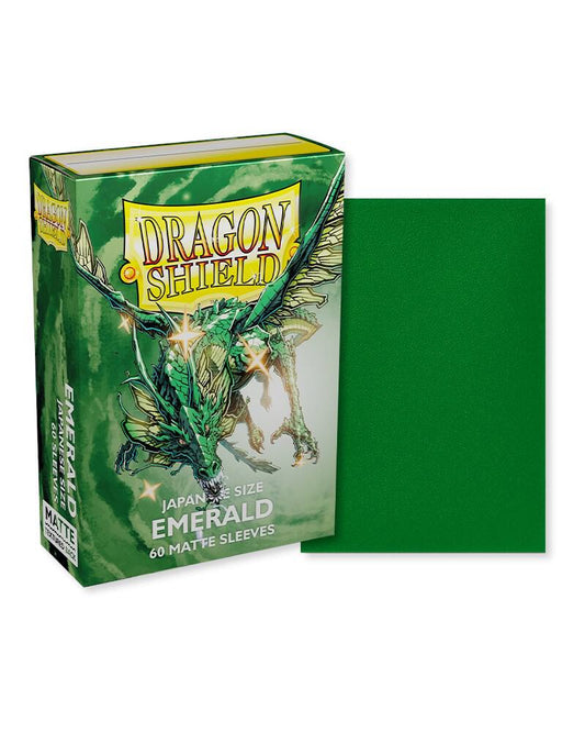 Dragon Shield Japanese Matte Emerald Sleeves 60ct