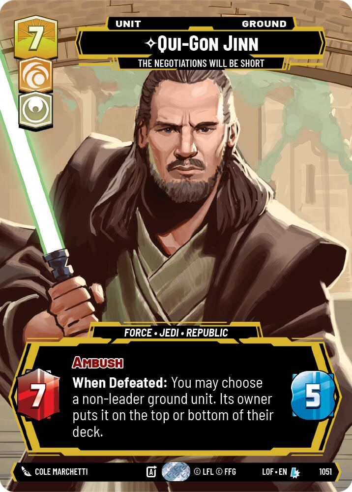 Qui-Gon Jinn - The Negotiations Will Be Short (Prestige)