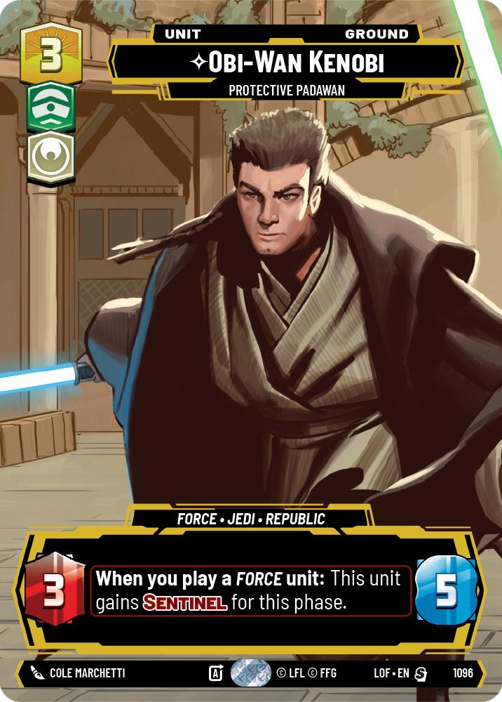Obi-Wan Kenobi - Protective Padawan (Prestige Foil)