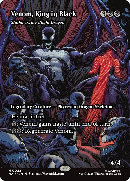 Venom, King in Black - Skithiryx, the Blight Dragon (Borderless) [MAR - 22]
