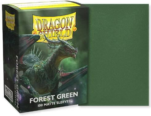 Dragon Shield 100ct Box - Forest Green Matte Sleeves