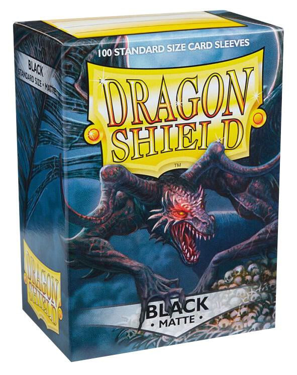 Dragon Shield 100ct Box Deck Protector Sleeves Matte Black