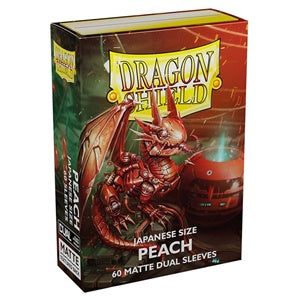 Dragon Shield Sleeves: Japanese Matte Dual - Peach 60CT