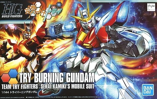 Bandai Gundam Build Fighters Try HGBF Try Burning Gundam HG 1/144 Model Kit