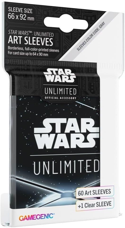 Star Wars: Unlimited Art Sleeves - Card Back Black 60ct
