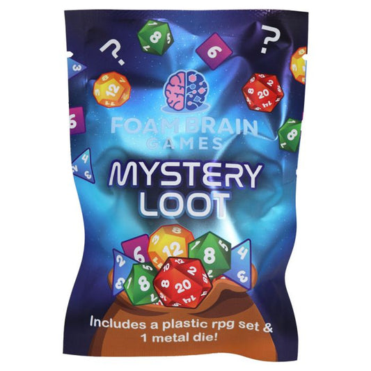 Mystery Loot: Plastic RPG Dice Set & Bonus Metal Dice