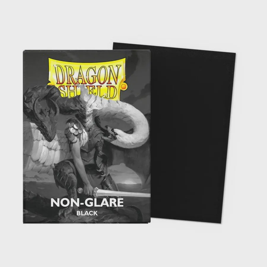 Dragon Shield Sleeves: Standard Non-Glare Matte - Black 100CT