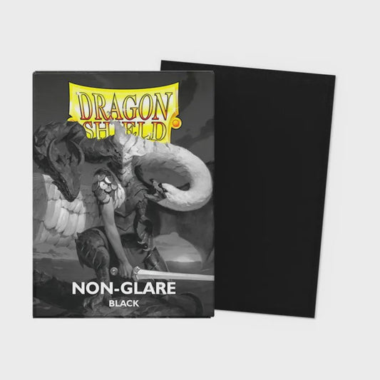 Dragon Shield Sleeves: Standard Non-Glare Matte - Black 100CT