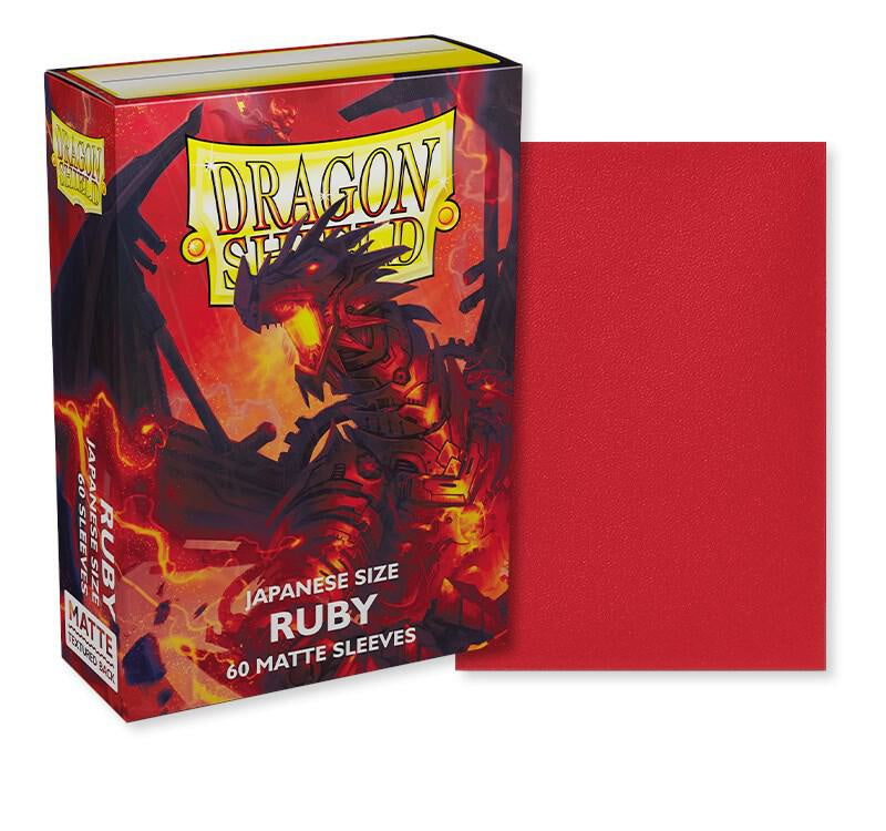 Dragon Shield Japanese Matte Ruby Sleeves 60ct