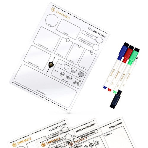 D&D Acrylic Character Sheets Set