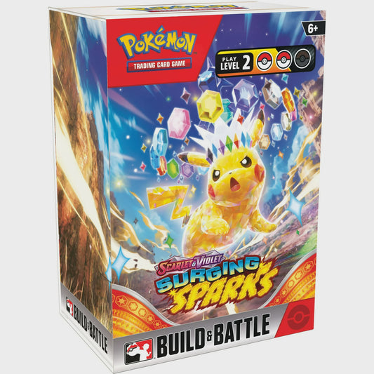 Pokemon Scarlet and Violet 8 Surging Sparks Build And Battle Box